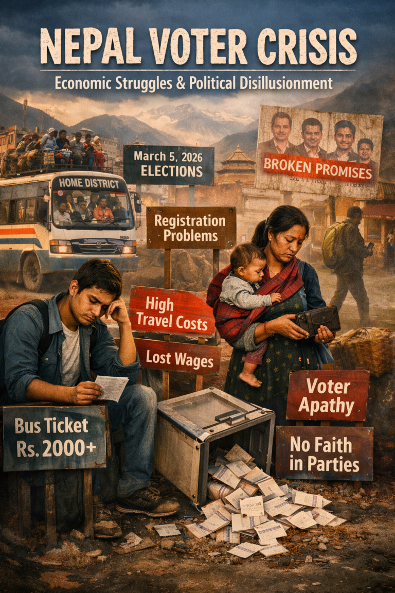 Economic Barriers and Political Disillusionment Could Undermine Voter Turnout in Nepal’s March 5 Election