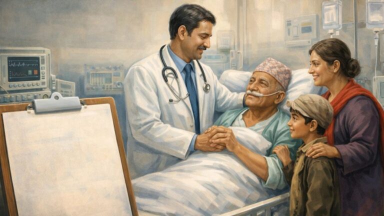 महँगा निजी अस्पतालमा गरिबलाई निःशुल्क उपचार: नोट खारेजी र POS प्रणालीको आवश्यकता